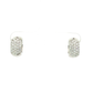 Diamond Pavé Wide Huggy Hoop Earrings in 14K White Gold