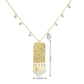 Diamond Starburst Fringe Pendant Necklace in Yellow Gold