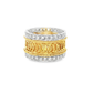 Yellow Gold Openwork Diamond Band Ring