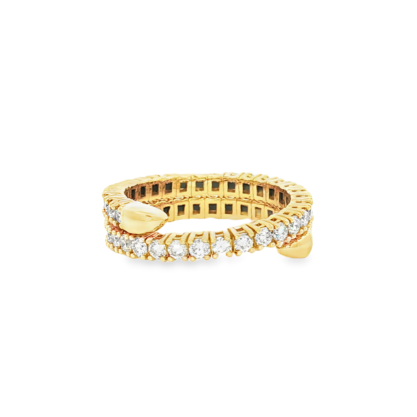 Wrap-Around Diamond Eternity Ring in yellow Gold