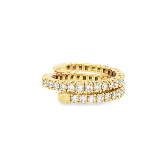 Wrap-Around Diamond Eternity Ring in yellow Gold