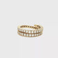 Wrap-Around Diamond Eternity Ring in yellow Gold