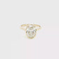 Yellow Gold Bezel-Set Oval Lab Grown Diamond Solitaire Ring
