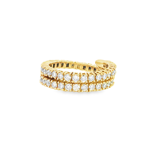 Wrap-Around Diamond Eternity Ring in yellow Gold